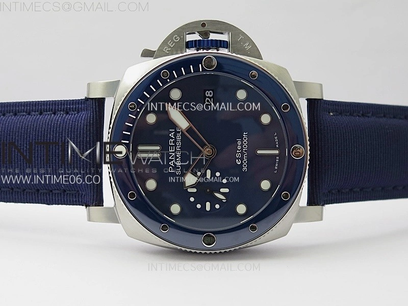 PAM1289 Y TTF Best Edition Blue Dial on Blue Leather Strap P.900 Clone